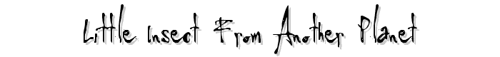 Little Insect from another planet font